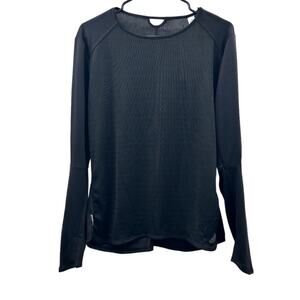 Adidas Black‎ RS LS Long Sleeve Activewear Tee Size L